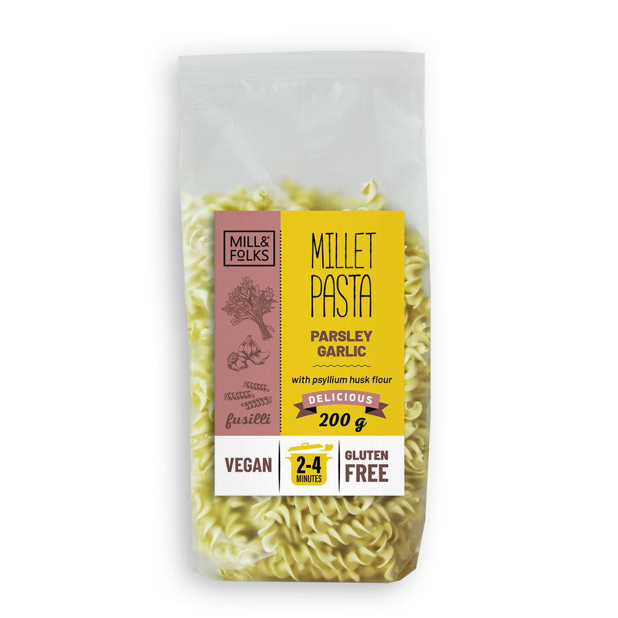 Millet pasta fusilli with flavour variety pack