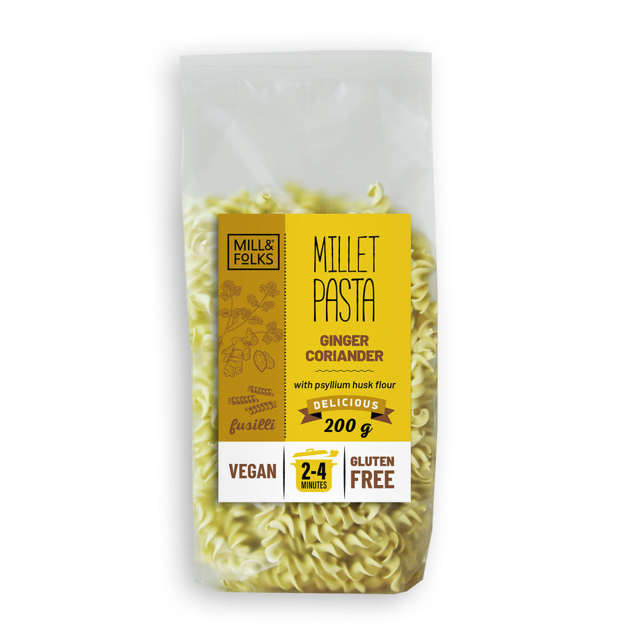 Millet pasta fusilli with flavour variety pack